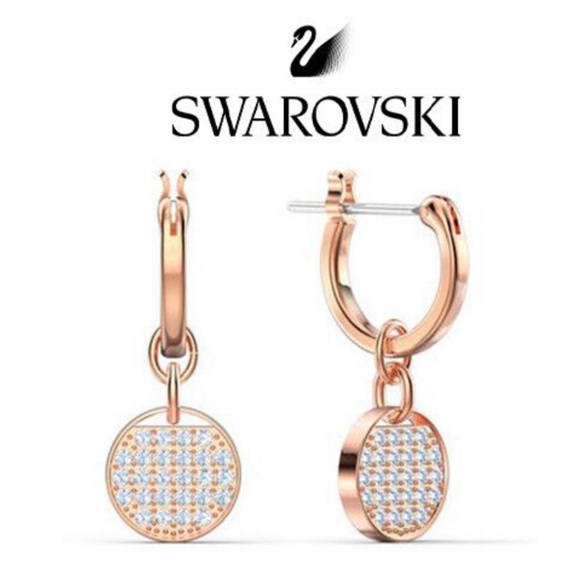 Swarovski Crystal Ginger Mini Hoop Earrings - Picture 1 of 12